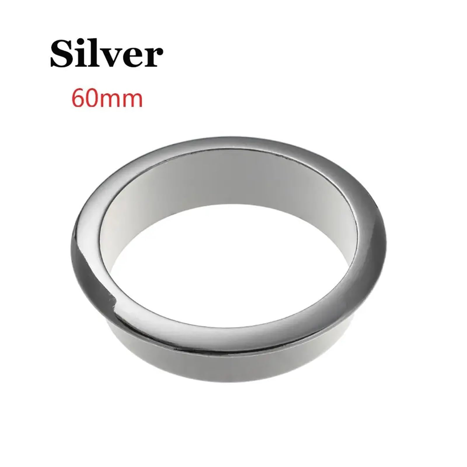 przepust kablowy 20 sztuk przelotek kablowych ze stopu cynku, 7 rozmiarów, czarny/srebrny(Silver 60mm)