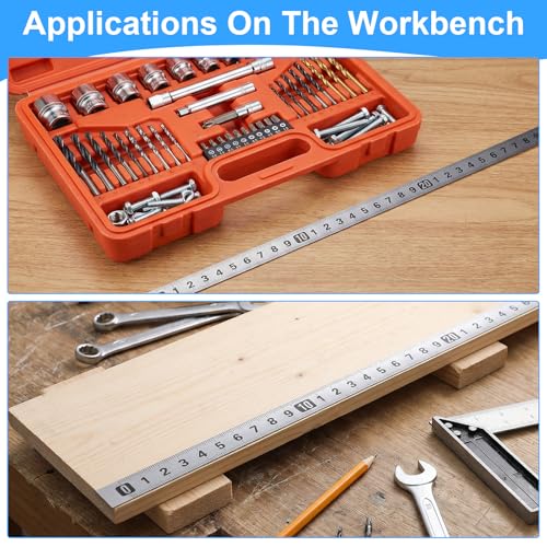 Cinta métrica adhesiva de acero 2 unidades 300 cm miniatura 6