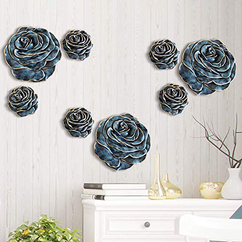 Cadeau décoration murale résine fleur à suspendre originale 16cm