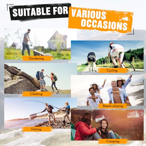Image of Shyyween 3 Pcs Oversize XXL Sun Hats for Men Big Head Large Wide Brim Hats UPF 50+ Sun Protection Outdoor Fishing Gardening