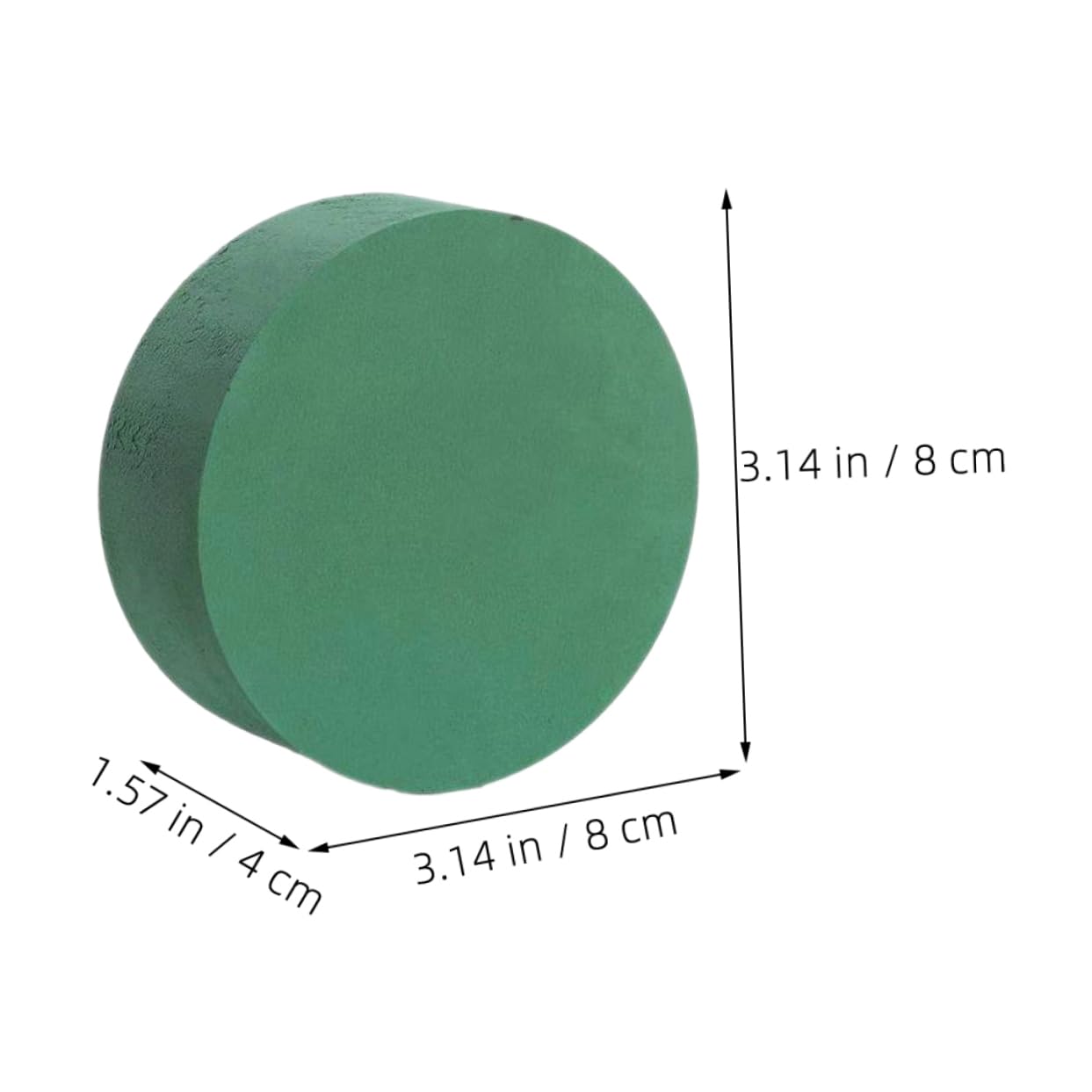 HOMSFOU 20pcs Round Floral Mud Base for DIY Flower Arrangement Dried Flower Mud Home Shop Decor