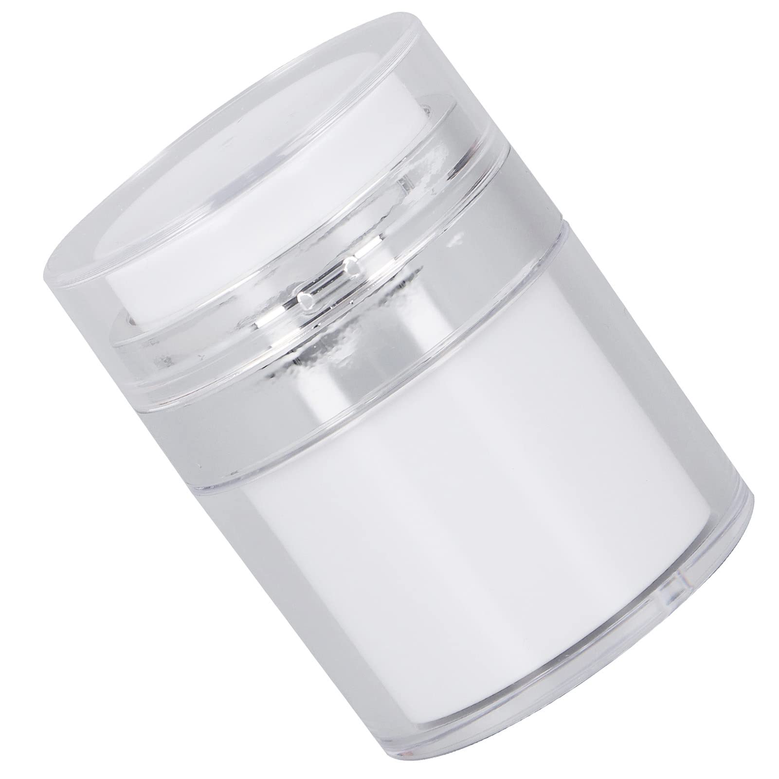 TMISHIONAirless Pump Bottle, 30ml Cream Jar Plastic Lotion Dispenser Portable Thicken Refillable Empty Bottles Small Empty Leakproof Vacuum Makeup Container for Lotions, Creams, Makeup