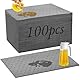 100 Stück Universelle Ölsaugtücher Ölbindematte für Werkstatt Garage und Oldtimer, 25x33 cm Saugmatte für Öltropfen Ölabsorbierende Polster/Matten für verschüttete Flüssigkeiten auf Öl Wasserbasis