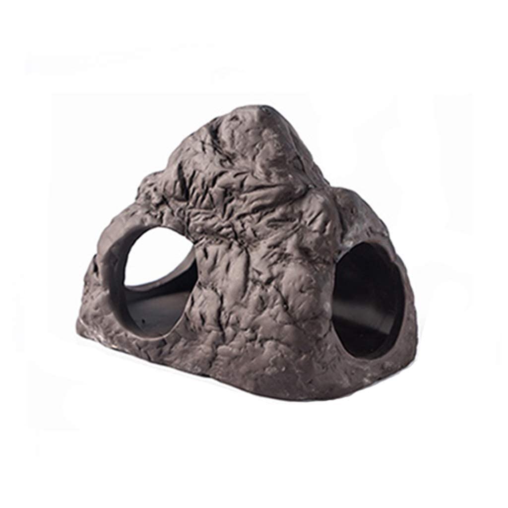 Escondite de Reptiles en Cueva, paisajismo de Acuario, decoración de hábitat, escondites de Peces, lagartos y Tortugas, Accesorios para Cajas de Cuevas de Reptiles