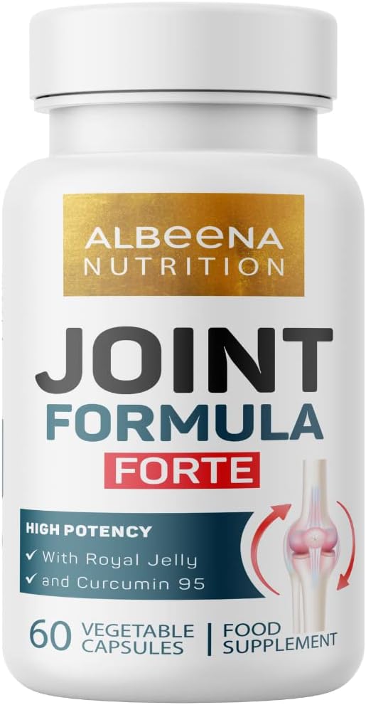 Joint Formula Forte with Royal Jelly and Curcumin 95 | 60 Vegetable Capsules |Help with Arthritis | Suitable for Vegetarians |