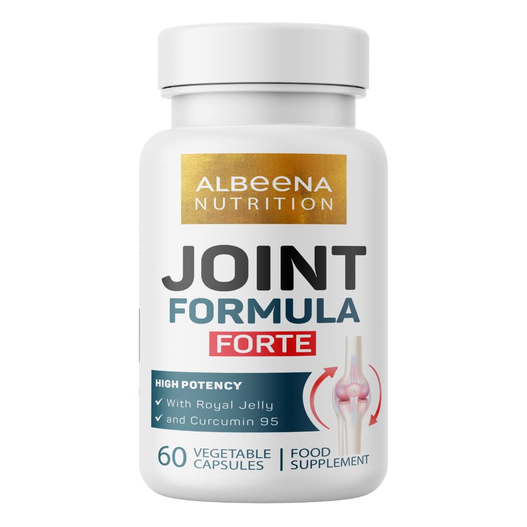 Joint Formula Forte with Royal Jelly and Curcumin 95 | 60 Vegetable Capsules |Help with Arthritis | Suitable for Vegetarians |