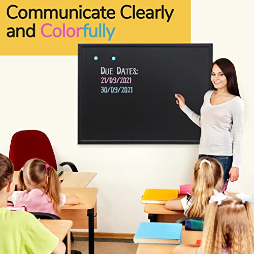 Premium Magnetic Hanging Chalkboard With Rustic Pine Wood, Use With Regular Or Liquid Chalk, Non Porous Wall Blackboard For Home, Classroom, Office Decor (36X48) #TOP4