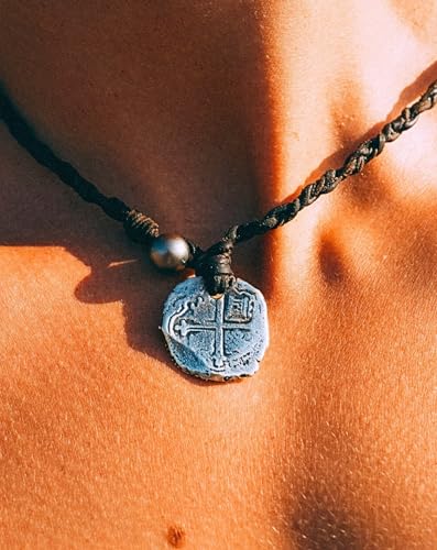 925 Sterling Silver Necklace Pendant Authentic Leather Cord, Premium Pearl, Adjustable Materials, Handmade Silver Jewelry, Designed Necklace for Men & Women Necklace, Jewelry Gifts2