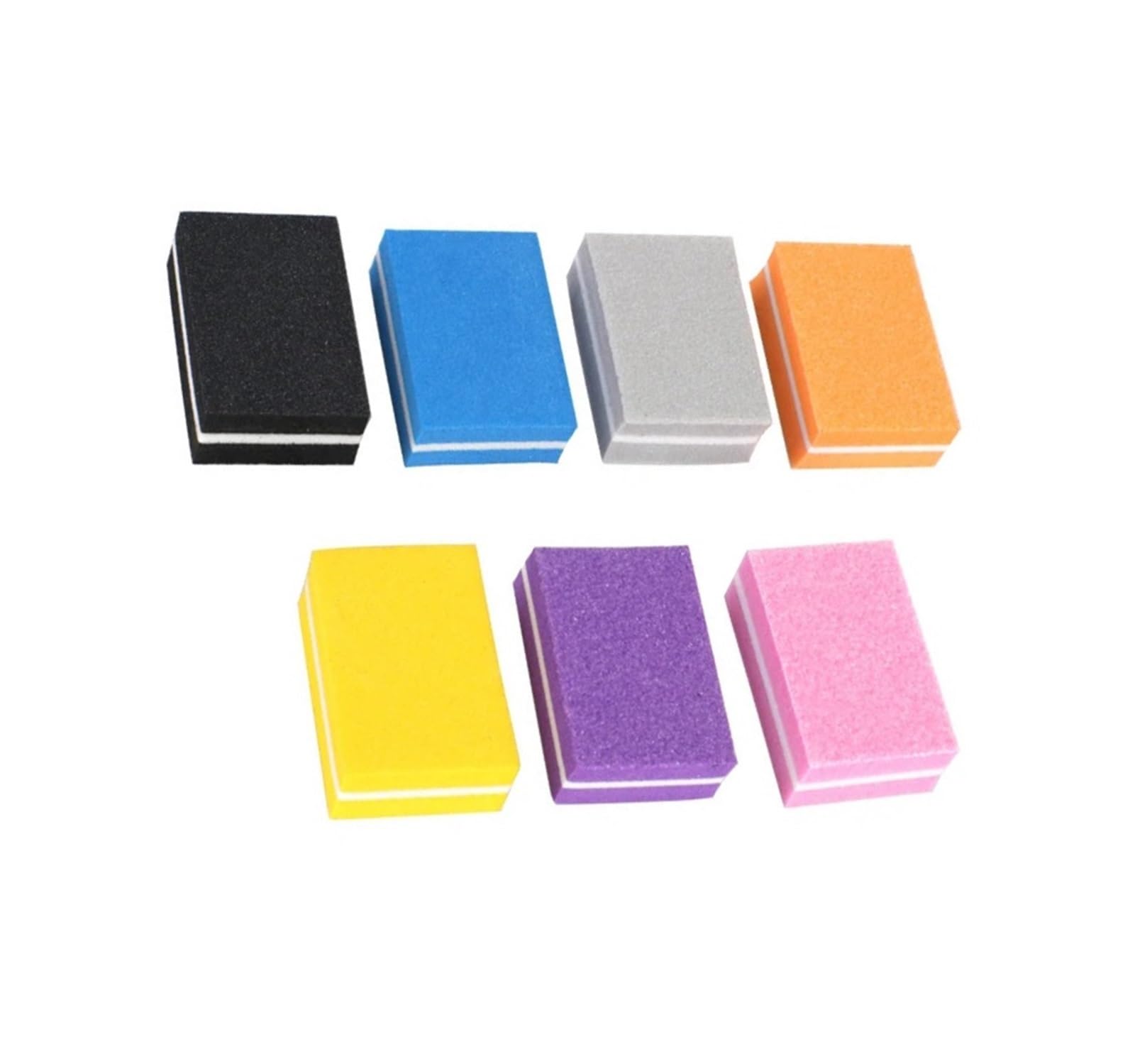 100 Stück Nagelfeile 100/180 Einweg-Nagelpufferblock Schwamm Maniküre-Werkzeug for Frauen(Black)