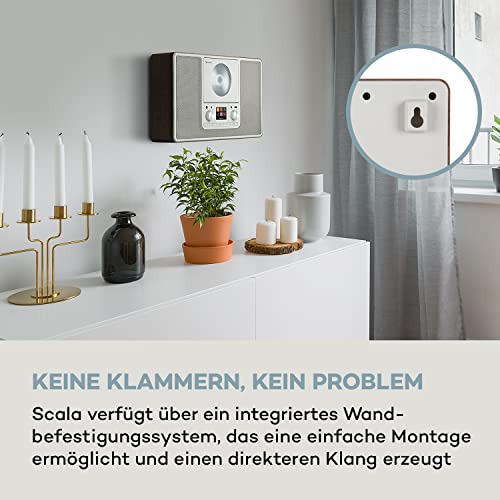 auna Radio, DAB Radio mit CD Player zur Wandmontage, DAB Plus Radio mit Bluetooth, DAB/DAB+/FM Radio, Küchenradio mit TFT Display, MP3, Streaming, Digitalradio Klein, Radio mit Wecker & Fernbedienung – Bild 5