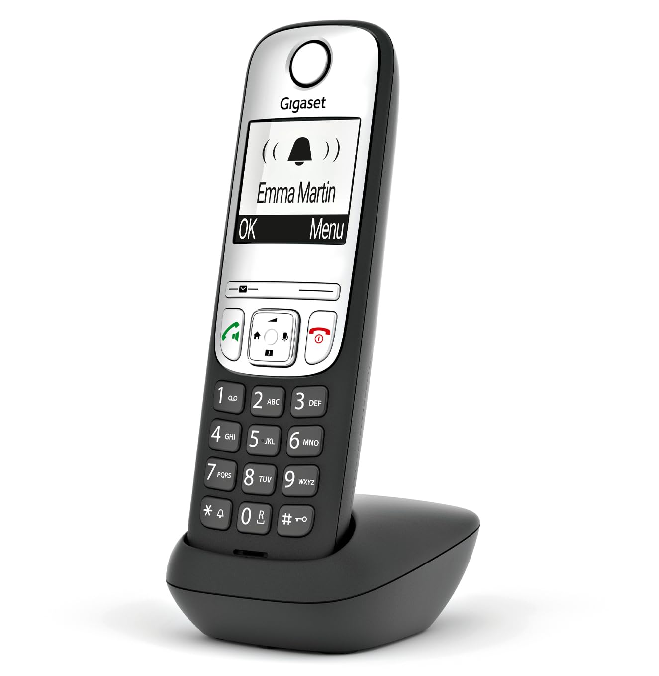 Gigaset A690 Trio - Tres Teléfonos DECT Inalámbrico - Pantalla Gráfica en Blanco y Negro Iluminada - Gran Autonomia, Negro [Versión Española] — view 11