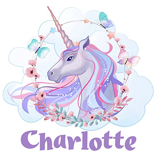 Adhesivo Unicornio Grande Personalizable 30x31 pulgadas miniatura 2