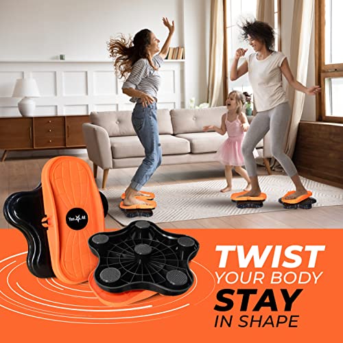 Yes4All Waist Twist Disk Board - Neue Generation Fitness Taillentwister, Separate Scheibe Torsion Disc Multifunktions, Innenbereich Abnehmen Sportgeräte für Drehscheibe Aerobic-Übungen Fitness Zubehör
