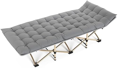 STARBRILLIANT Silla plegable ajustable con cojín, silla plegable para terraza al aire libre, abierta para descansar, no necesita almohadas (gris B)