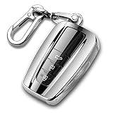 QBUC for Toyota Key Fob Cover with Keychain Soft TPU Key Fob Case All-Around Protection Key Case Com