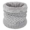 Yuson Girl Unisexo Bufanda Cuello Tubular de Punto Térmica con Forro Polar Pasamontañas Calentador Braga de Cuello Cálido Invierno Hombre Mujer para Running Esqui Ciclismo