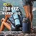 Zukro 1 Gallon Water Jug, One Gallon Large Triple Wall Insulated Metal Jug With Straw and Spout, No Sweat 128 oz Stainless Steel Sport Water Bottle Keeps Cold 48 Hours for Outdoors