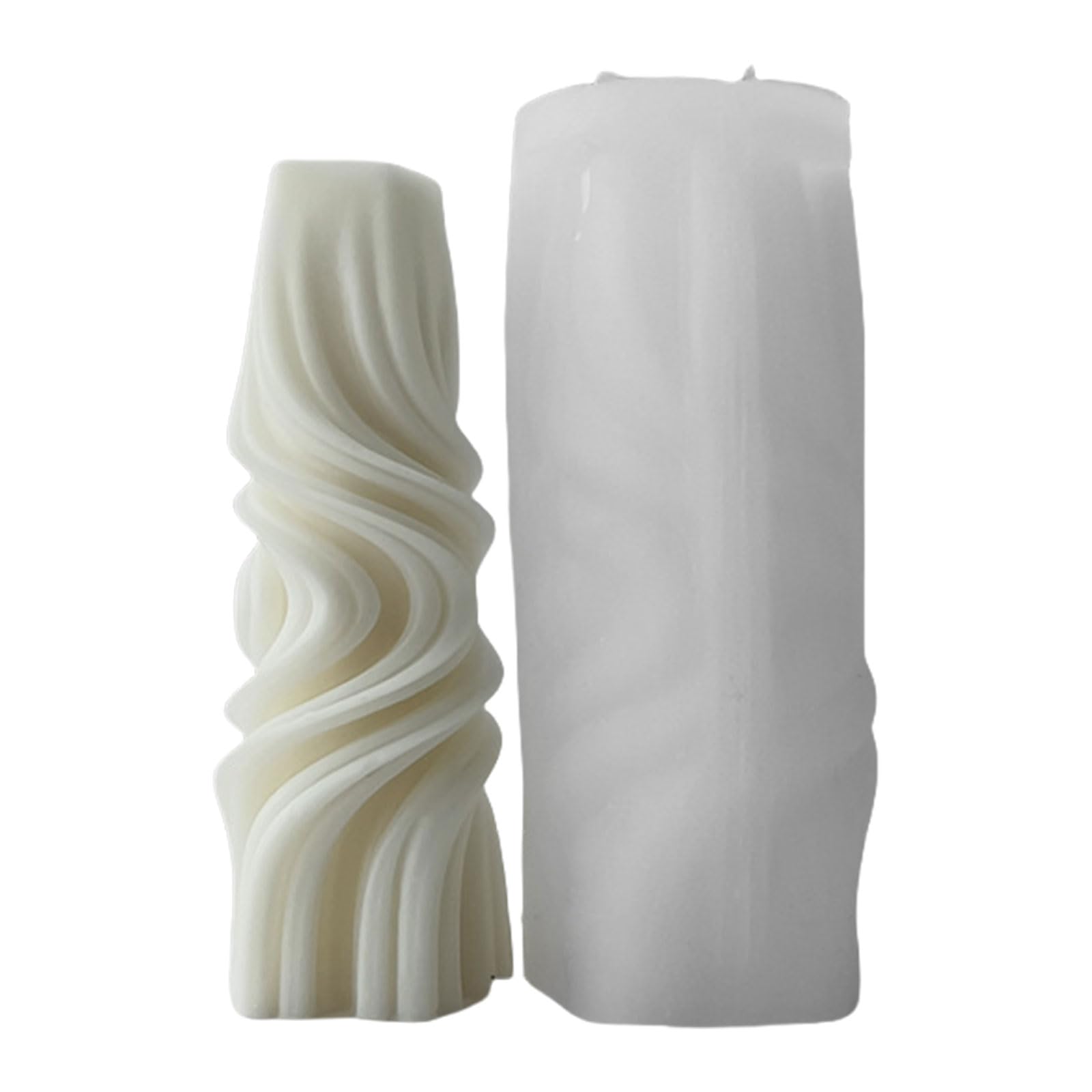NEWFT Cylinder Shaped Candle Gypsum Mold Practical Aromatherapys Silicone Desktops Ornament Mold Home Decoration