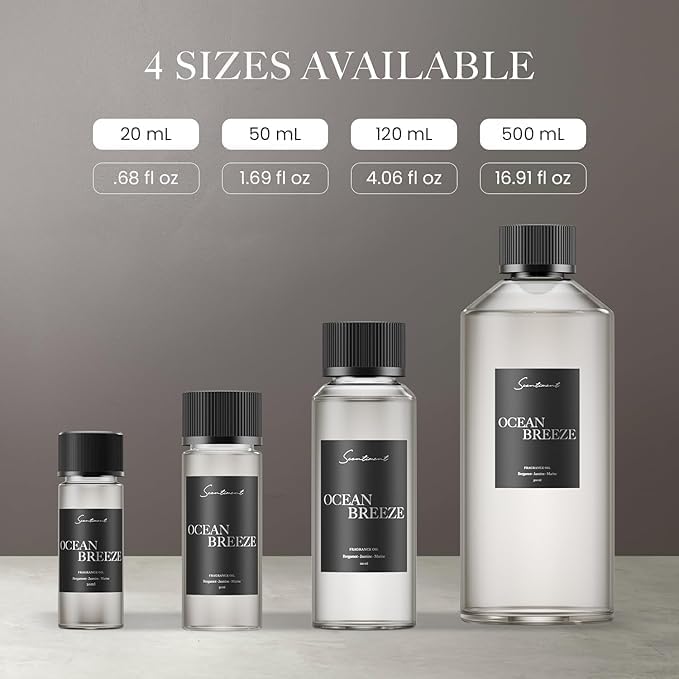 Scentiment Diffuser Oil - Ocean Breeze | Inspired by Five Star Hotels' Lobby Scent | Luxurious Scent with Notes of Bergamot, Lemon, Jasmine with Marine & Amber (20ml) - Image 3