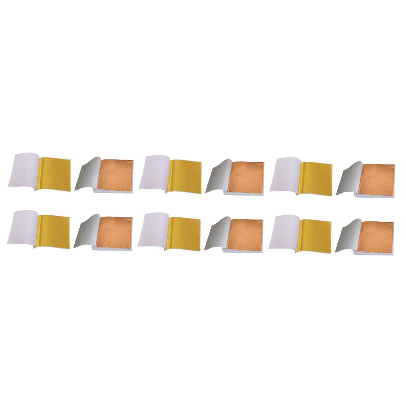 Lurrose 600blätter Imitations-Gold Und Roségoldfolie Für Basteln Nagelkunst Dekoration Und Gilding Für Kunstprojekte Und -kreationen