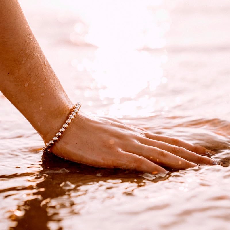 MOROTOLE 5PCS 14K Gold Plated Bracelets Set for Women Men Adjustable Hypoallergenic Stackable Stretch Bracelet Cuban Chunky Flat Link Chain Beaded Punk Gold Bracelets Jewelry Gifts for Women4