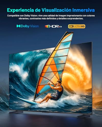 Miniatura 3 de Kinhank Reproductor Multimedia 8k Android Tv Box Compatible Con Dolby Vision Atmos Dts:X Hdr10 4k 120fps Av1 Bd Iso, 4g 64g,Wifi6 Bt5.2 1000m Lan S928x-K Hdmi 2.1 Usb 3.0 Optical,Poster Wall, Drm L1