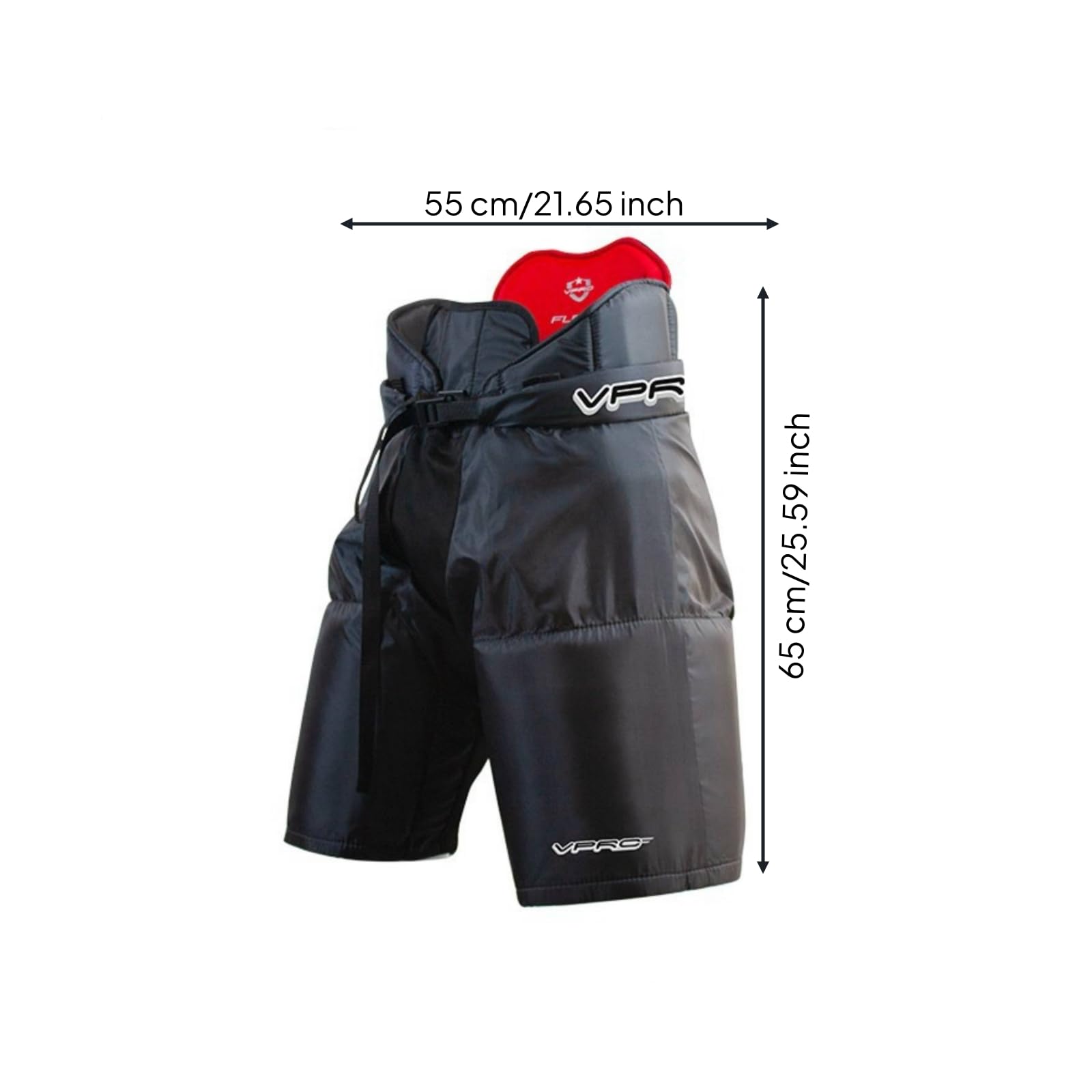 Adult Pants Eishockeyhose Schutzshorts Polsterhose Protektorhose mit Verstärkten Paneelen Und Breitem Taillenbund aus Polyester Dämpfende Hüft Und