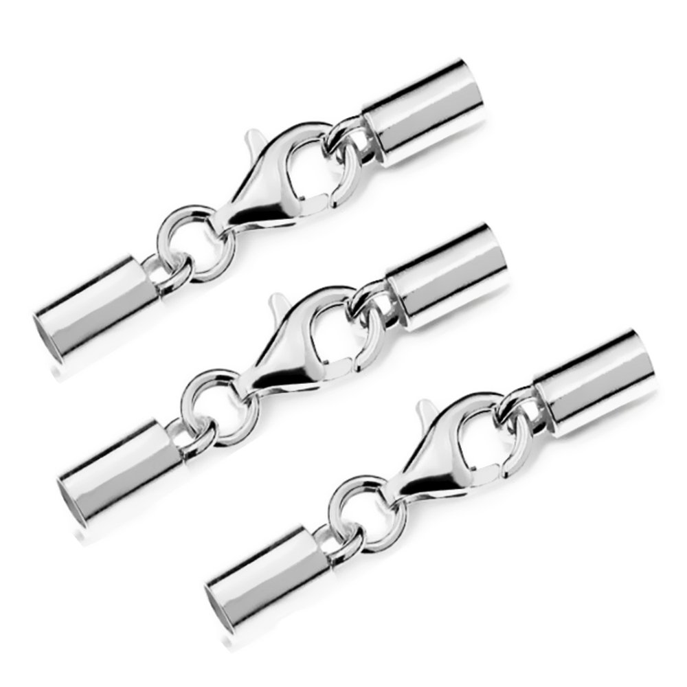 Fermoir Mousqueton Argent 925 - Pour Colliers Et Bijoux - Ø 3.00 Mm - Neuf Avec étiquettes