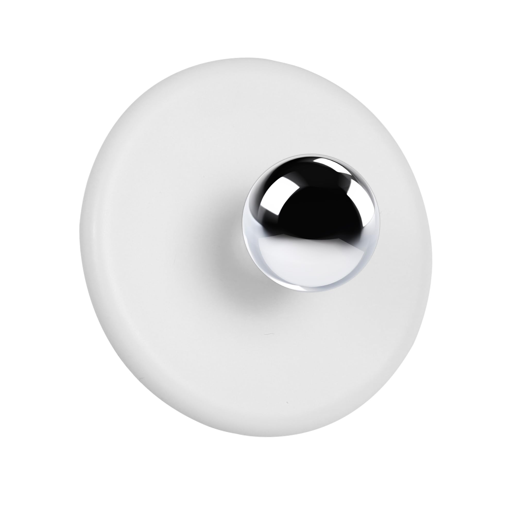 Rinfency 360° Adjustable Angle Mirror Headlight Base, Magnetic Adsorption, No Installation of Wall Lamp Base Required (White)