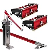 Flat Box Combo Set + Extension Handle - LEVEL5 | Pro-Grade | 10/12" Flat Boxes, 40-62" Box Handle...