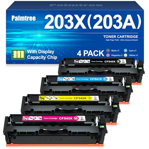 Palmtree 203X 203A Toner Compatible for HP 203X for HP 203A CF540X for M281fdw Toner for Colour...