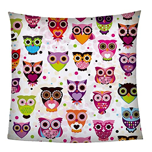 Couverture flanelle hibou anti-froid pour canapé et lit confortable - 2