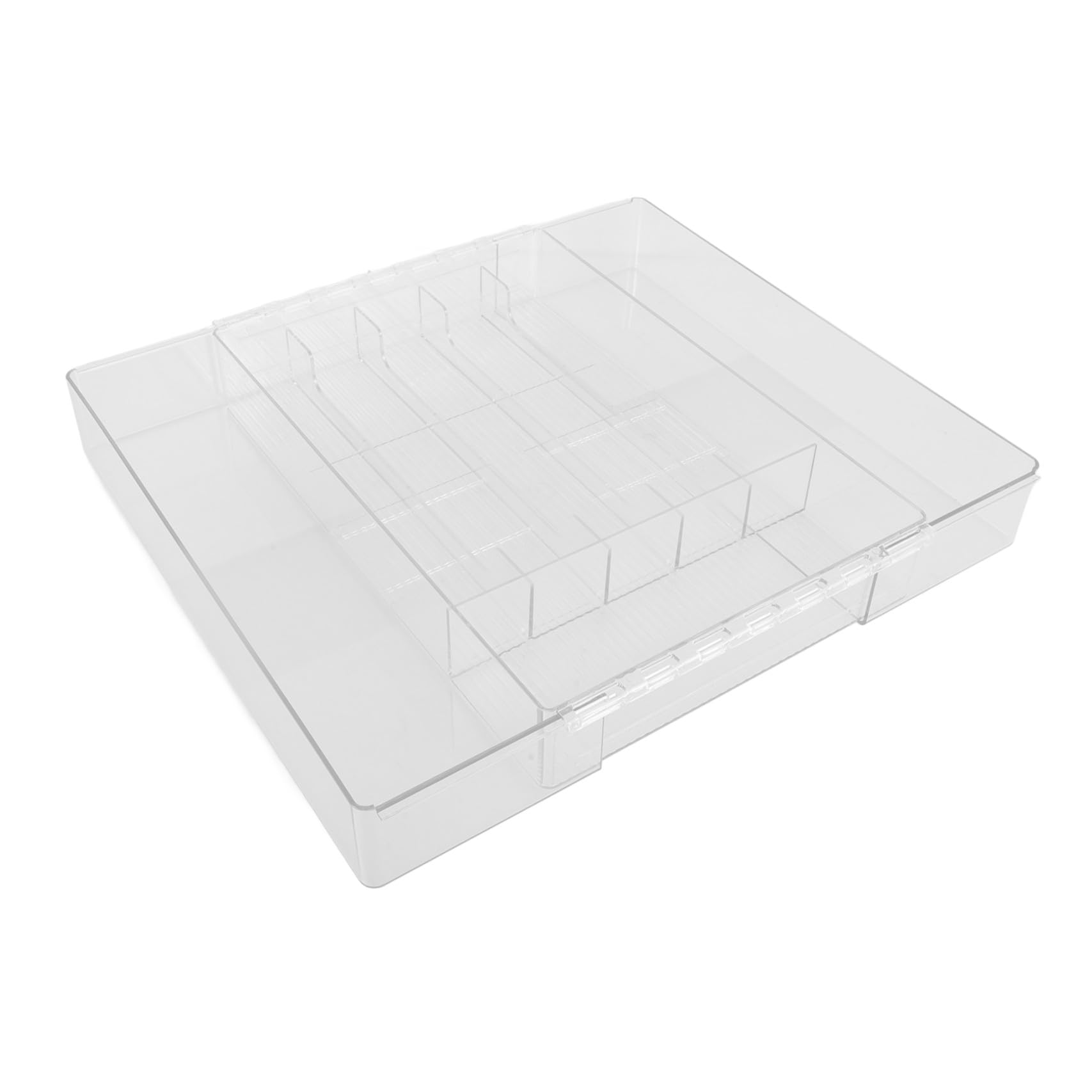 Erweiterbarer Stiften Mehreren Fächern mit Acryl Besteckkasten Robuster Utensilien Organizer und zur Aufbewahrung von Essstäbchen für Küchenschubladen Kleiderschränke