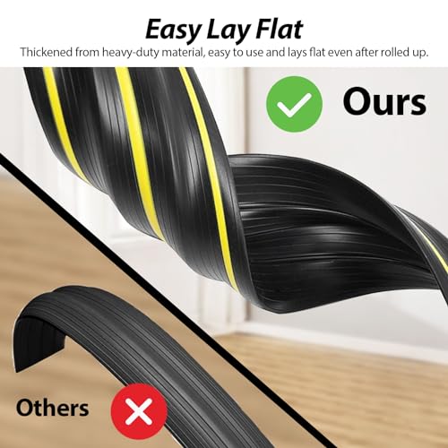 Floor Cable Cover, 2.5M Cable Protector Heavy Duty Cable Cover with 3 Cord Channels - Image 3