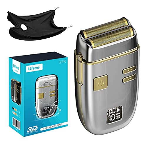 Men's Electric Foil Shaver with Head and Beard Trimming Capabilities in