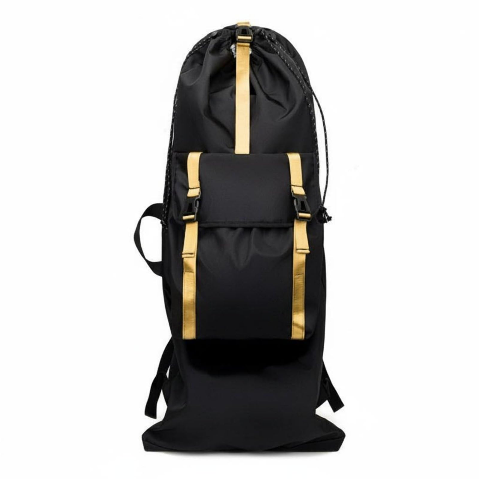Housse de Transport Skateboard Sac Skate Longboard Sacoche Skate Imperméable en Tissu Oxford avec Sangles Réglables et Bandes Réfléchissantes pour, Jaune, 120x39x3cm