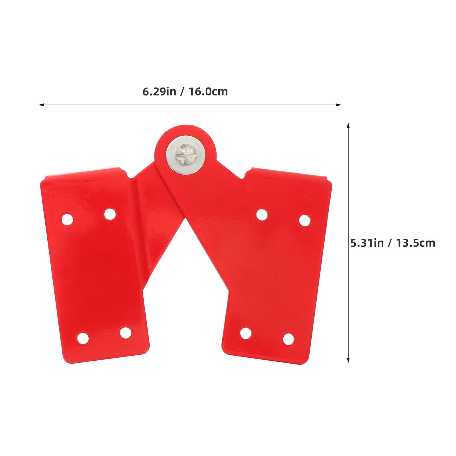 Kit de Bisagra para Escaleras Plegables de Ático Unión de Aluminio Reforzado Codo Incluye Tornillos y Varillas Bisagra Roja Gr para Escaleras Pequeñas y s