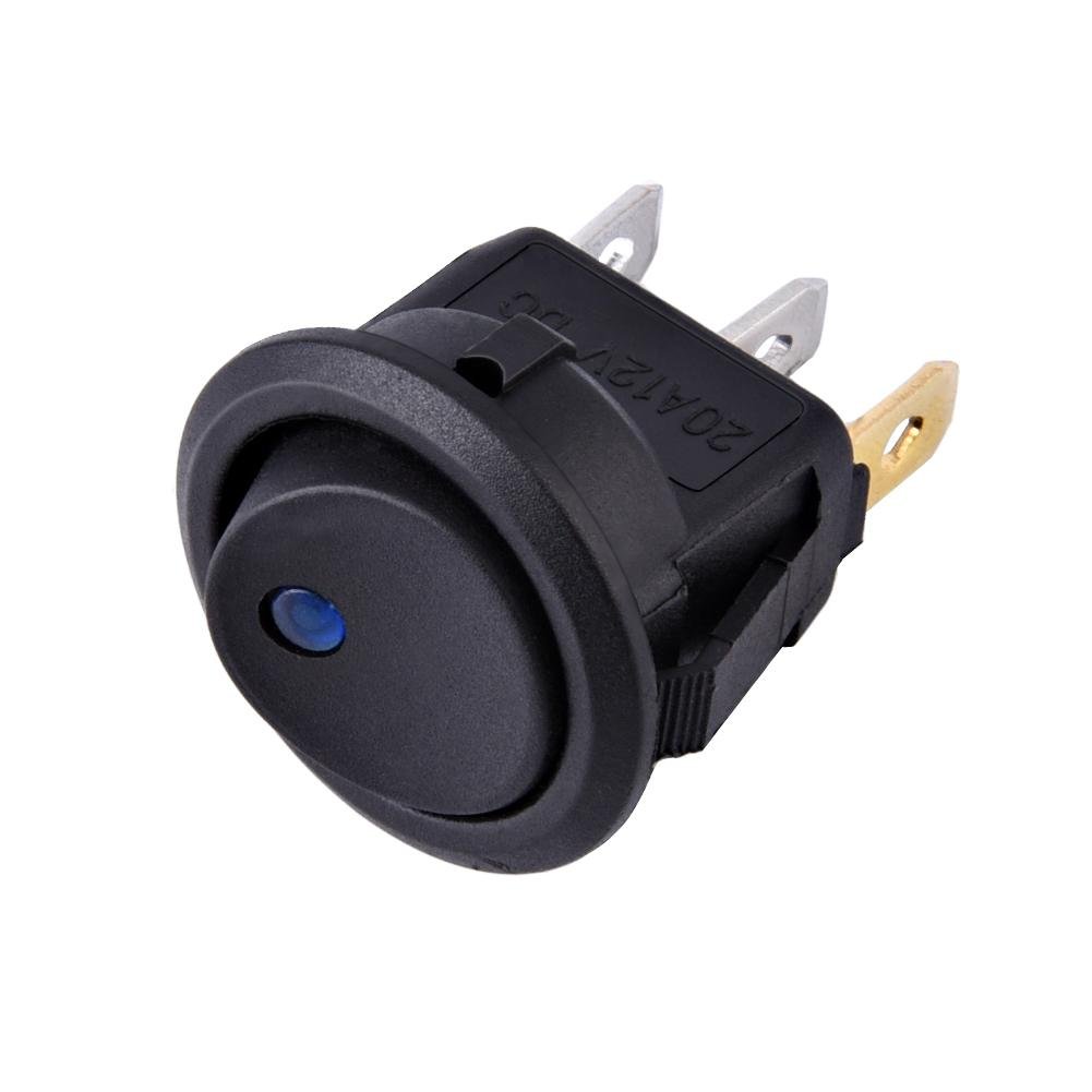 Interruttore A Bilanciere KCD1 10A 12V 220V Con Luce LED Per Auto E Barca Interruttore Rotondo Onoff~p137237690 - Foto 10