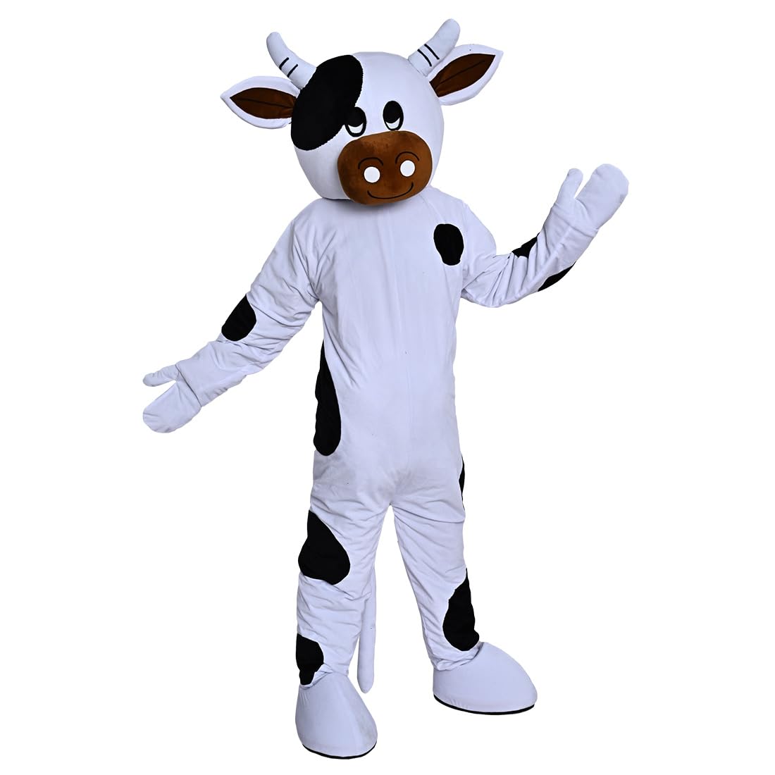 White Cow Bull Mascot Costume Adult Cosplay Cartoon