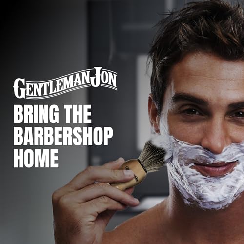 100% Black Badger Hair Shaving Brush for Men – Premium Ergonomic Shave Lather Brush for Wet Shave Using Shaving Cream & Soap – Ideal for Safety Razor, Double Edge Razor, Straight Razor