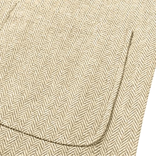 Men's Suit Vest Business Casual V-Neck Sleeveless Button Waistcoat with 3 Pockets for Wedding or Suit Tuxedo3