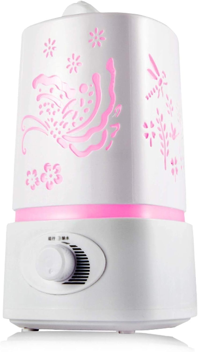 Humidificador de escritorio Humidificadores Humidificador ultrasónico, humidificadores de aire silenciosos de 1,5 l con luz nocturna, apagado automático sin agua, for dormitorio, habitación de bebé, o