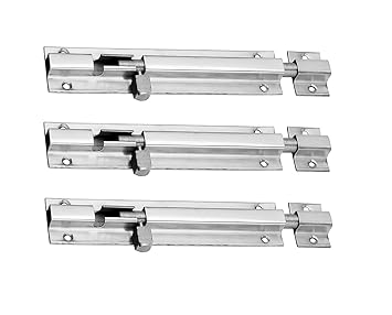 WSKART Classic Stainless Steel Tower Latch Bolt 6 Inch for Door and Window Fittings 3 Pcs Hardware; Latch; DS304-003