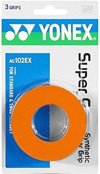 2 Pack - Yonex Super Grap Overgrip 3 Pack Orange by Yonex