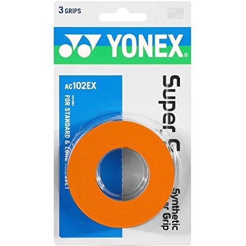 2 Pack - Yonex Super Grap Overgrip 3 Pack (Orange) by Yonex