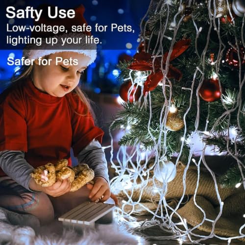 Image of One94Store LED Pixel String Light Pack of 10 - 36 Ft Copper Wire Fairy Lights, Bright White Decorative Lights for Diwali Decoration, Home Decor, Pooja, Festival, Christmas, Wedding & Party