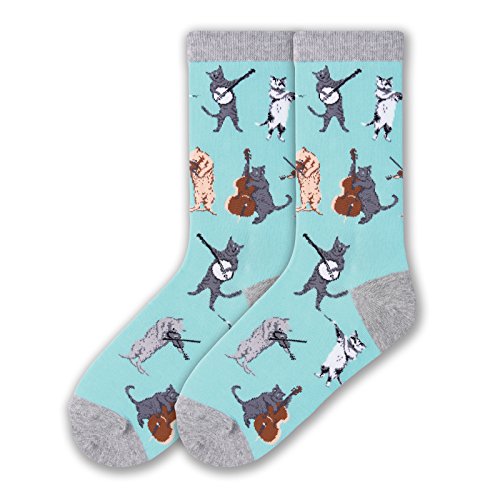 Chaussettes amusantes imprimé chat idéales pour cocooner à la maison le week-end