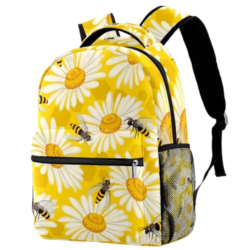 Sac de voyage décontracté abeilles et fleurs pour weekend et sorties