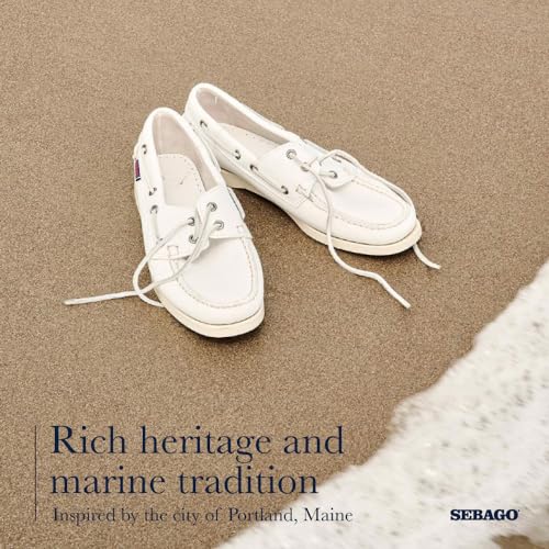 Image of Sebago Portland Boat Shoes - Full-Grain Leather Moccasins, Handsewn with Leather Sock Lining and Non-Marking, Slip-Resistant Sipped Rubber Outsoles