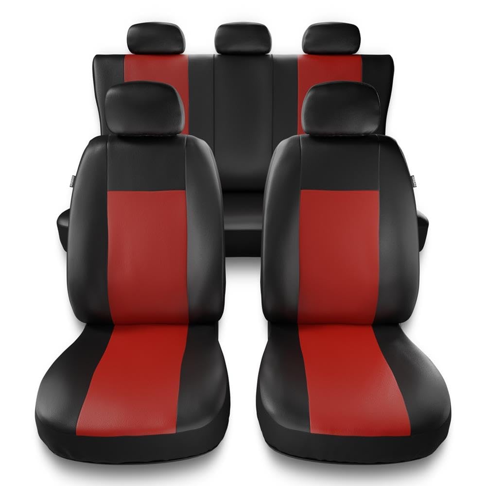 Mossa Fundas Asientos Coche aptas para Citroen C4 I II (2004-2017) CM-RD | Coupé, Hatchback, Berlina